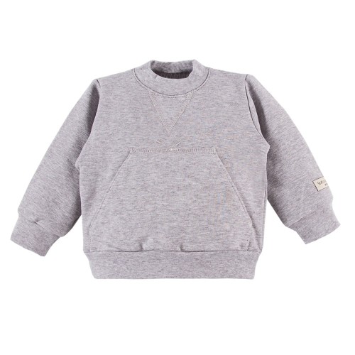 Sweatshirt with pocket gray 