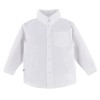 Boys' white maroon shirt