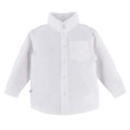 Boys' white maroon shirt