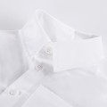 Boys' white maroon shirt