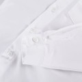 Boys' white maroon shirt