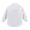 Boys' white maroon shirt
