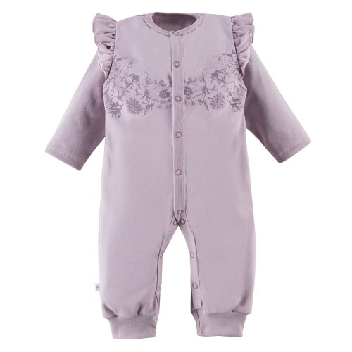 Sleepsuit with frill violet