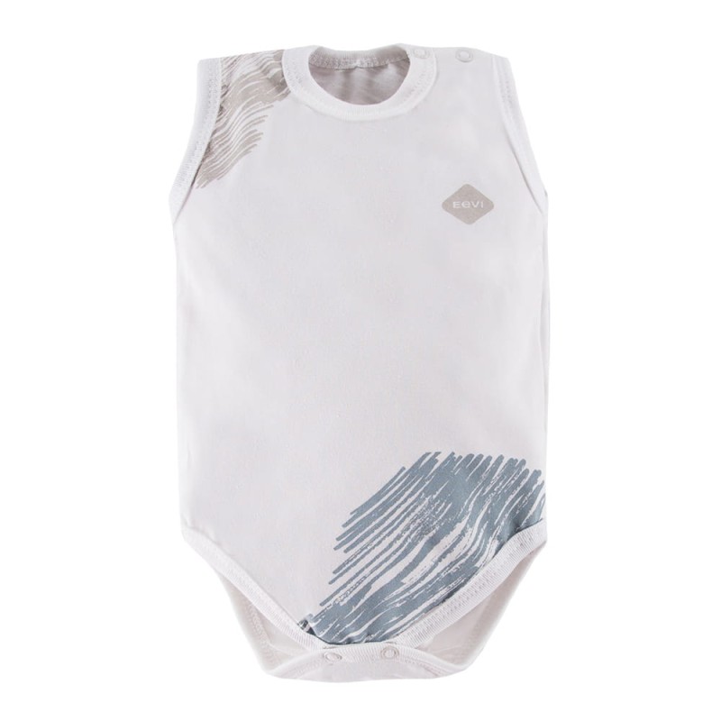 Body ramiączko białe z nadrukiem