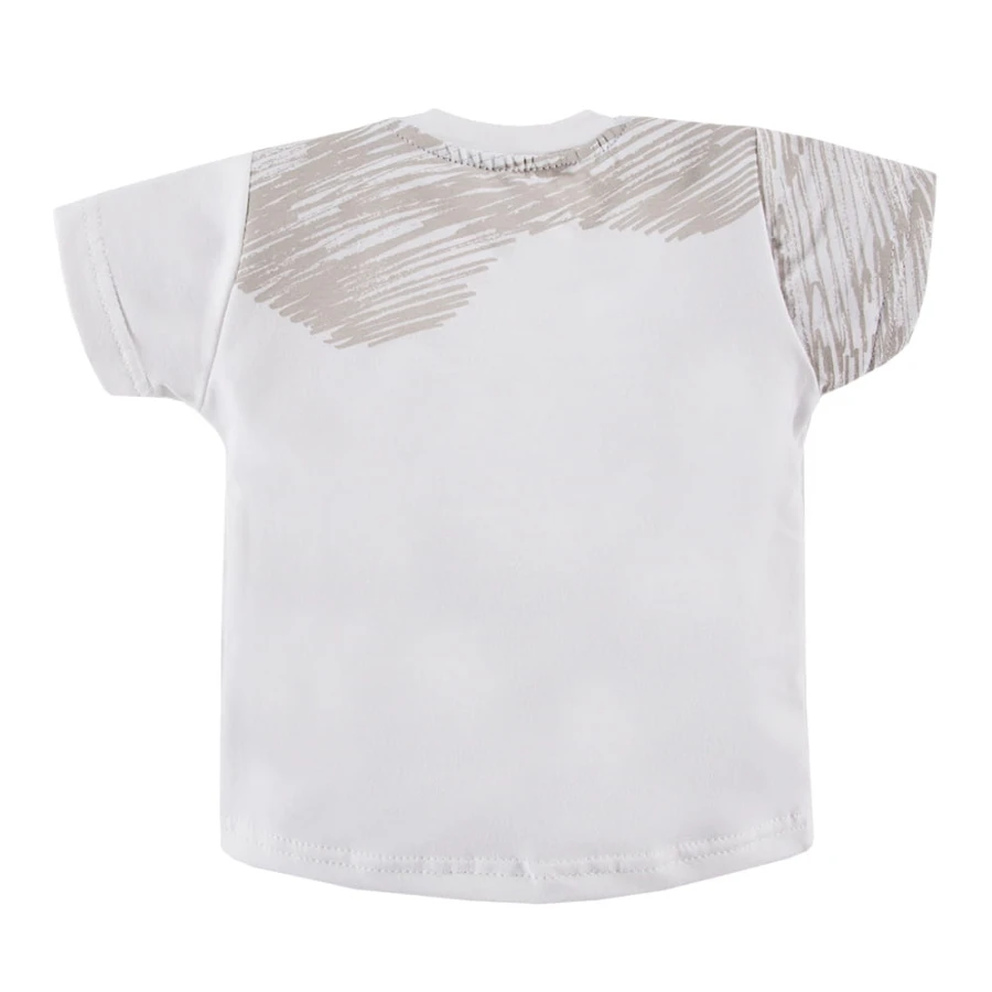 T-shirt dziecięcy biały z nadrukiem