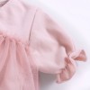 Tulle dress short sleeves pink