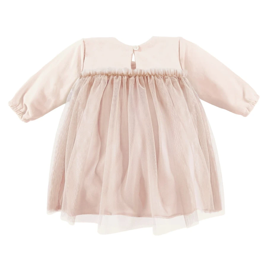 Tulle dress beige