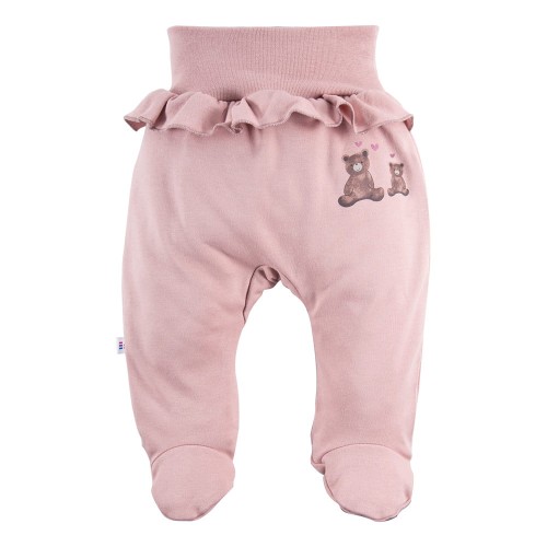 Joggers with feet pink