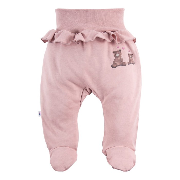 Joggers with feet pink