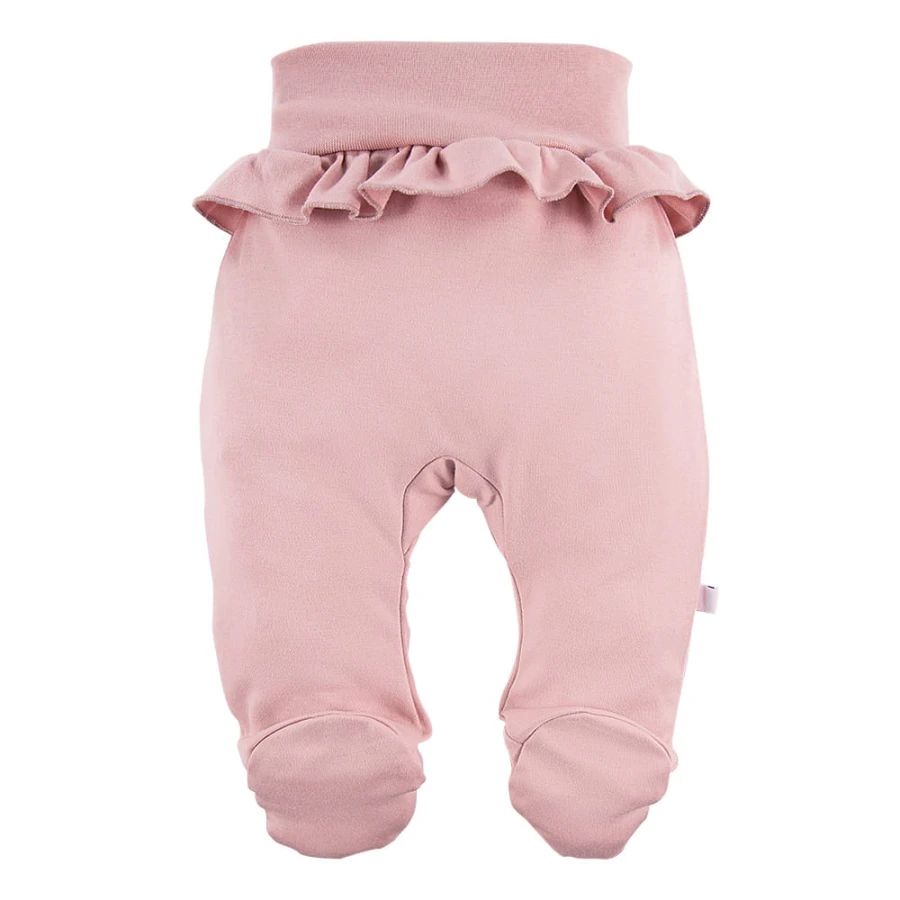 Joggers with feet pink