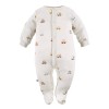 Sleepsuit ecru with cars and bears