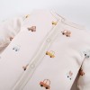 Sleepsuit ecru with cars and bears
