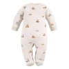 Sleepsuit ecru with cars and bears
