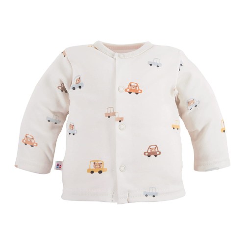 Kabátek ecru s medvídky