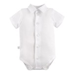 Dětské body s límečkem a krátkým rukávem