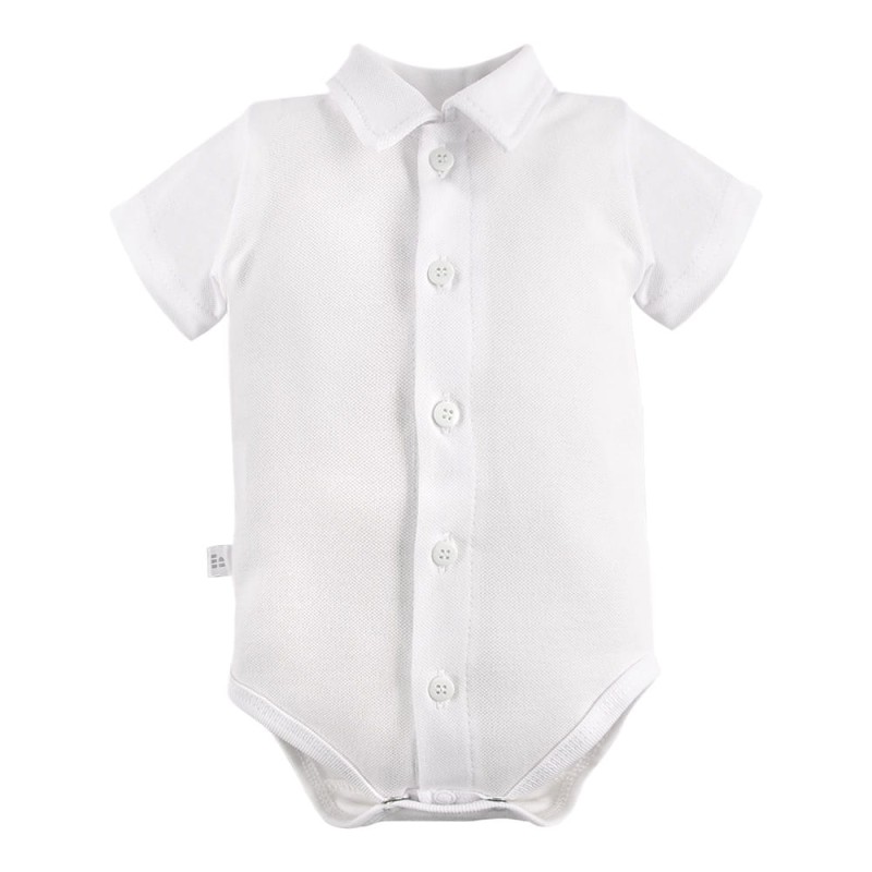 Dětské body s límečkem a krátkým rukávem