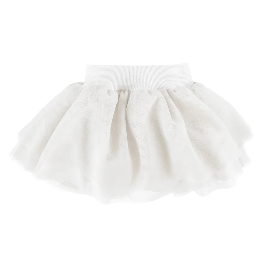 Tulle skirt white cream