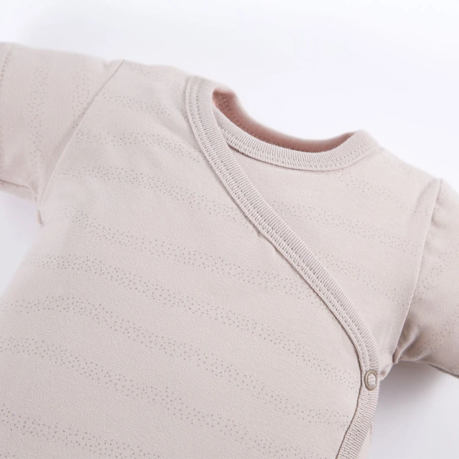 Cardigan bodysuit 3-pack with teddy bears pattern