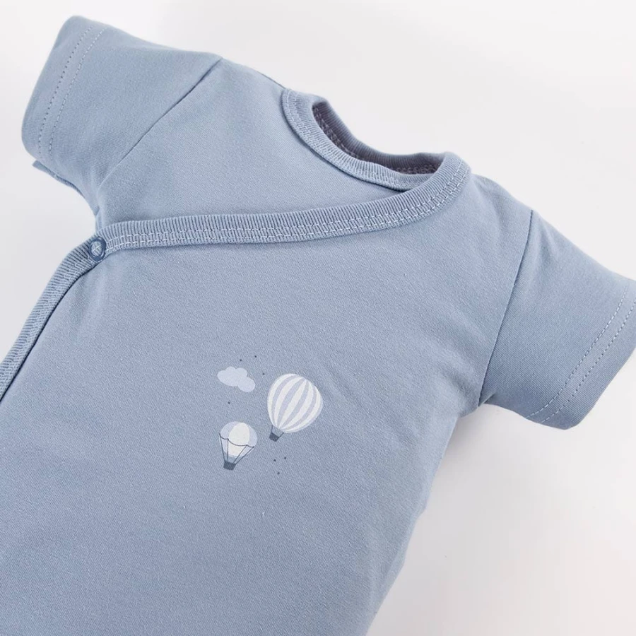 Cardigan bodysuit 3-pack with balloon pattern