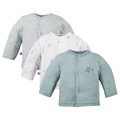 Multipak 3 ks Kabátek bílý/zelený