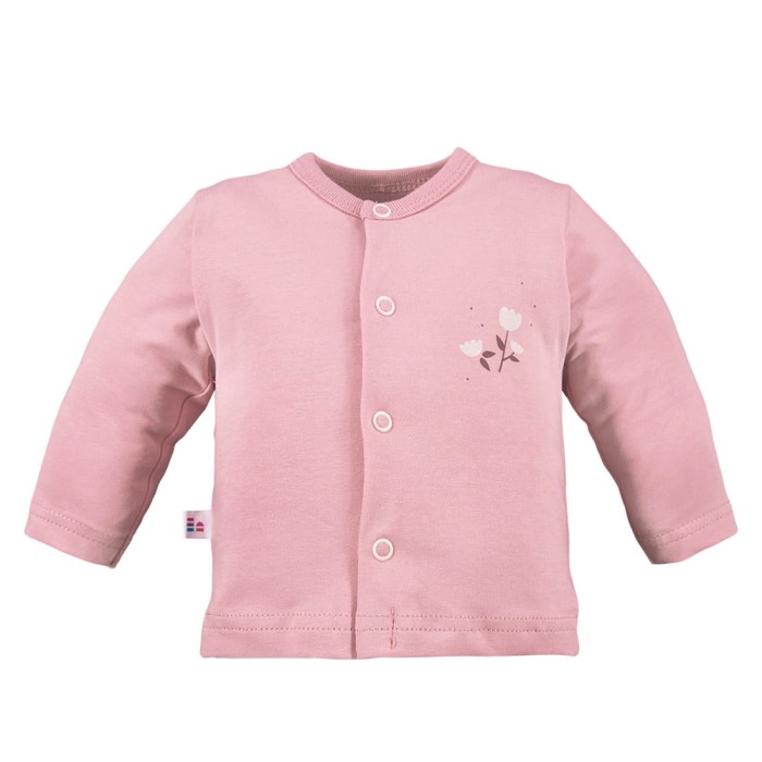 3-pack kimono shirt with flower pattern pink