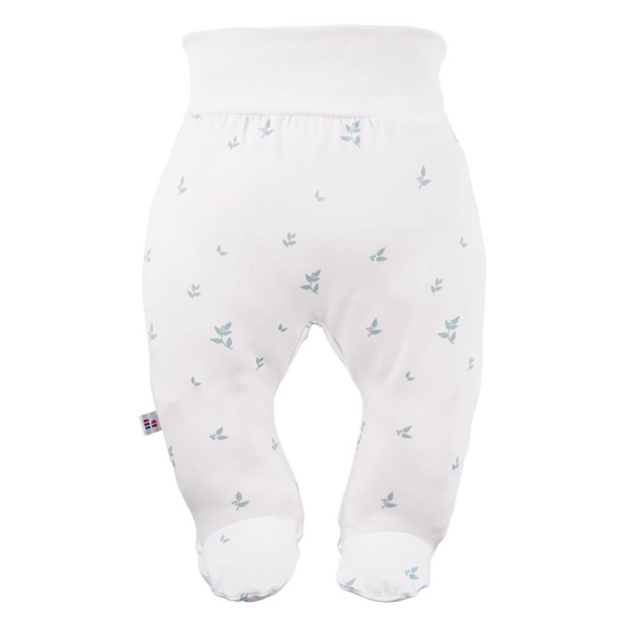 Joggers with feet green 3-pack with leaves pattern