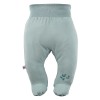 Joggers with feet green 3-pack with leaves pattern