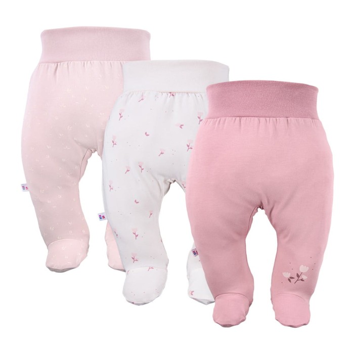Multipak 3 ks polodupačky růžové
