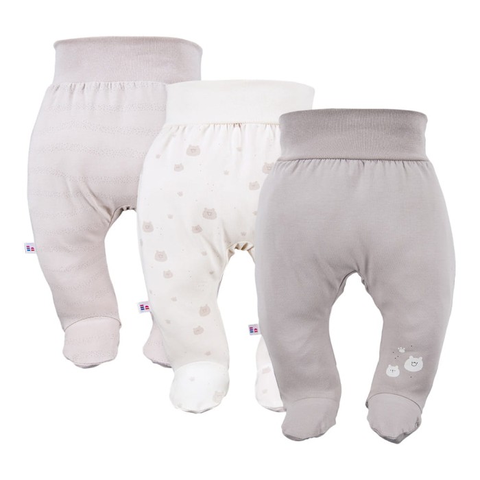 Multipak 3 ks polodupačky béžové
