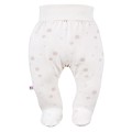 Joggers with feet beige 3-pack with teddy bears pattern