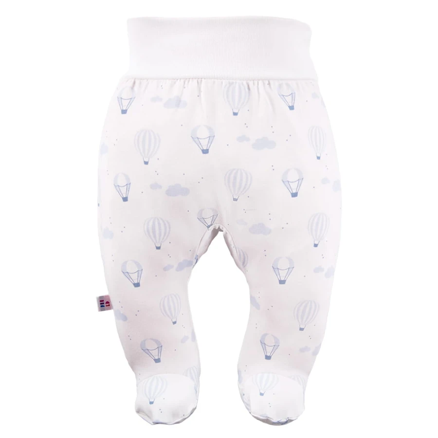 Joggers with feet blue 3-pack with balloon pattern
