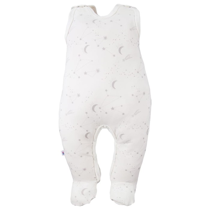 3-pack romper suit gray with star pattern