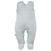 3-pack romper suit green with leaves pattern