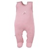3-pack romper suit pink with flower pattern