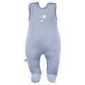 3-pack romper suit blue with balloon pattern