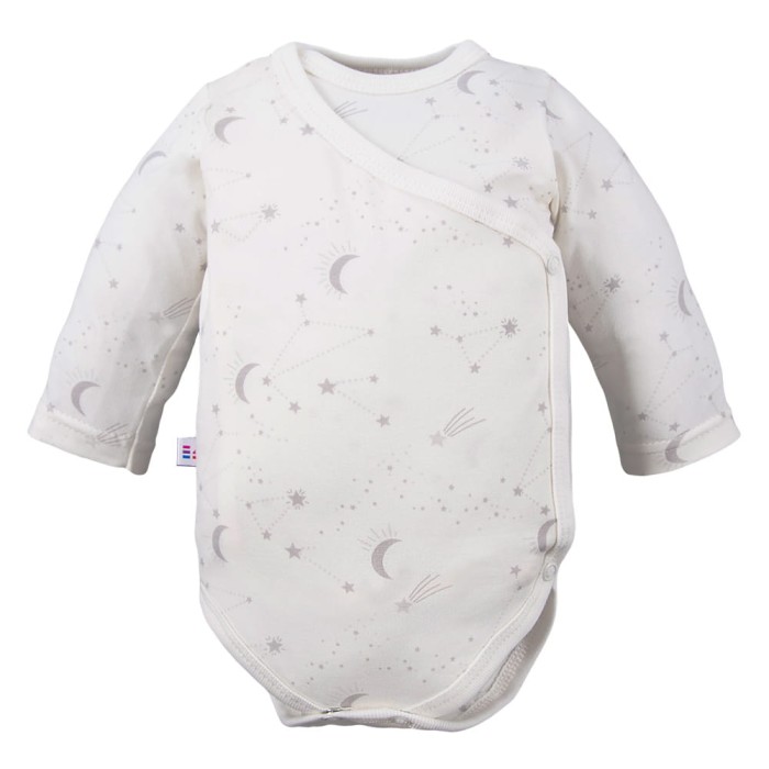 Cardigan bodysuit with star pattern