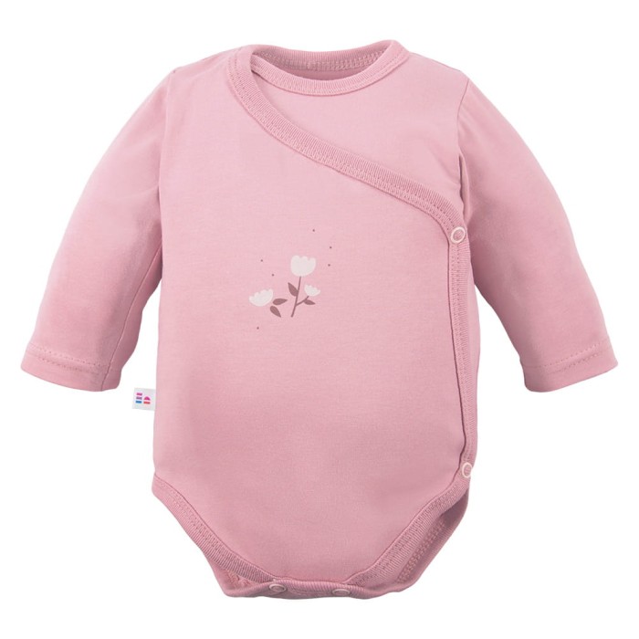 Cardigan bodysuit with flower pattern