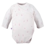 Cardigan bodysuit with flower pattern