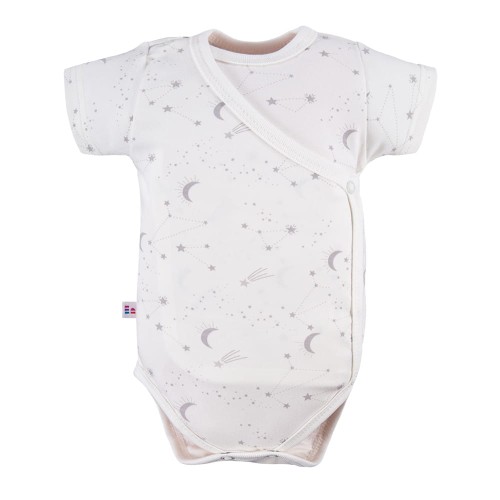 Cardigan bodysuit with star pattern