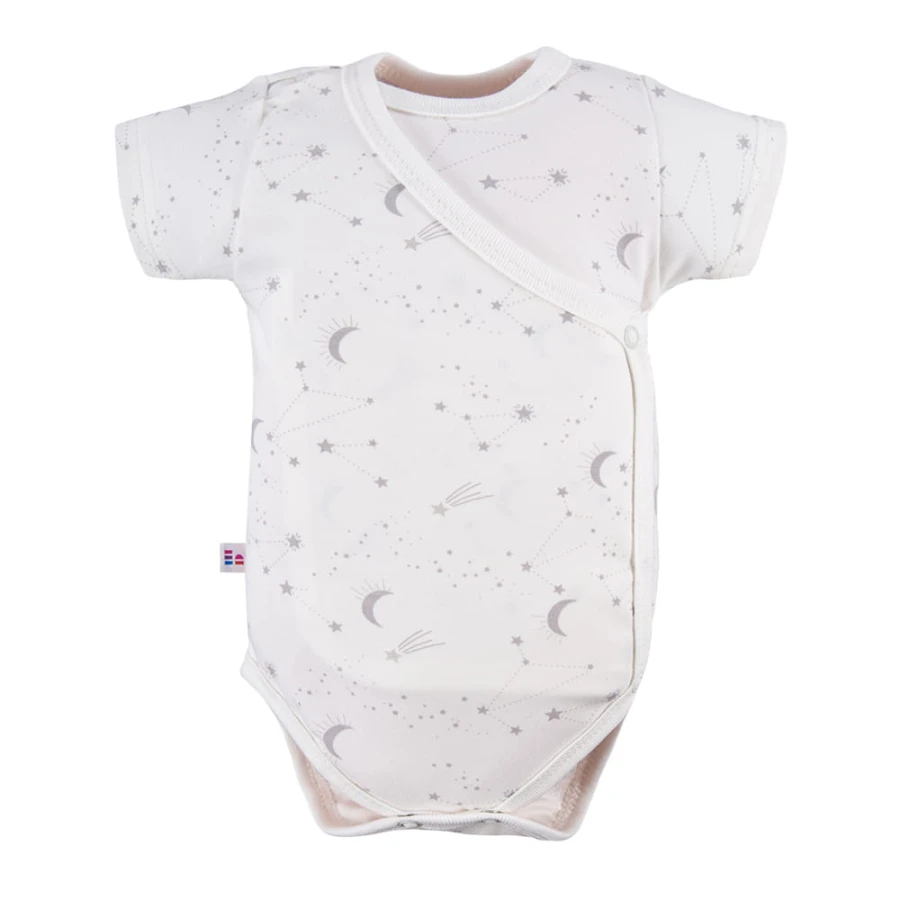 Cardigan bodysuit with star pattern