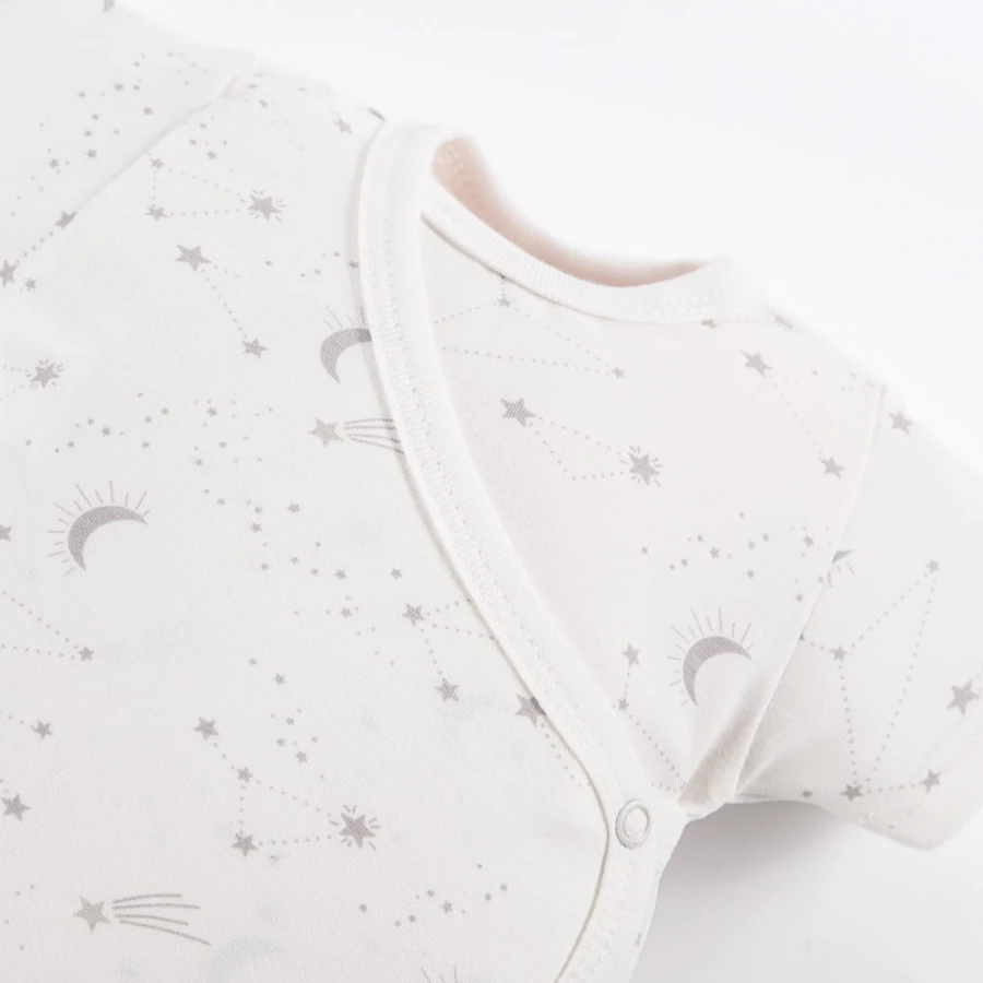 Cardigan bodysuit with star pattern