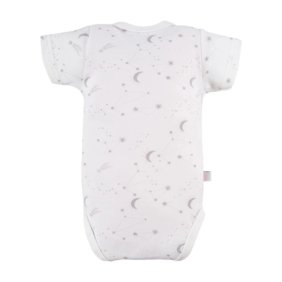 Cardigan bodysuit with star pattern