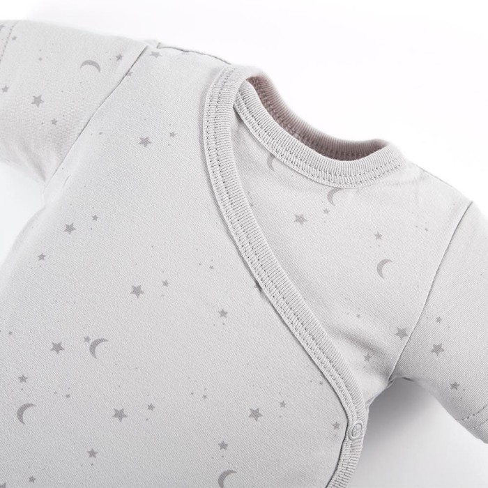 Cardigan bodysuit with star pattern