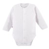 Wrap baby bodysuit long sleeve WHITE