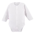 Wrap baby bodysuit long sleeve WHITE