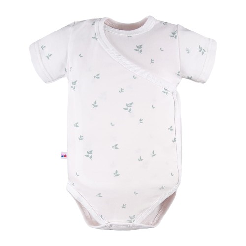 Cardigan bodysuit with leaves pattern