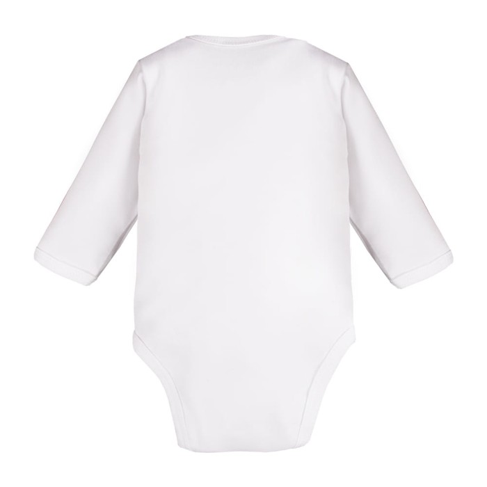 Wrap baby bodysuit long sleeve WHITE