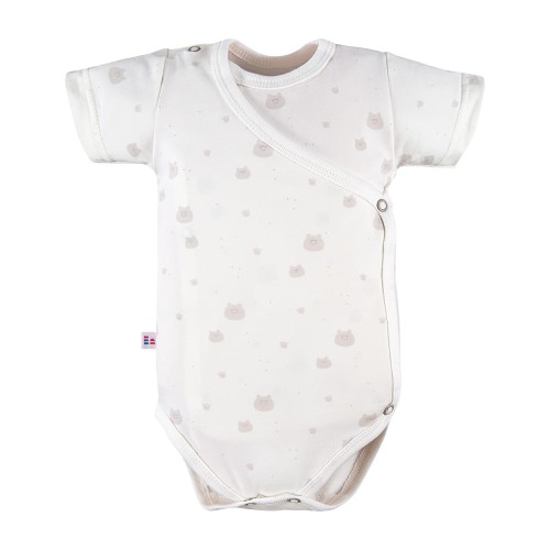 Zavinovací body s krátkým rukávem ecru