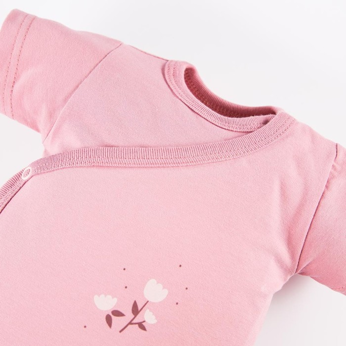 Cardigan bodysuits with small flowers