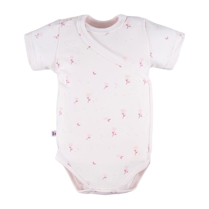 Cardigan bodysuit with flower pattern